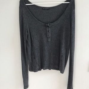 Grey Henley Top